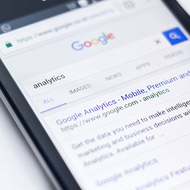Google results for analytics